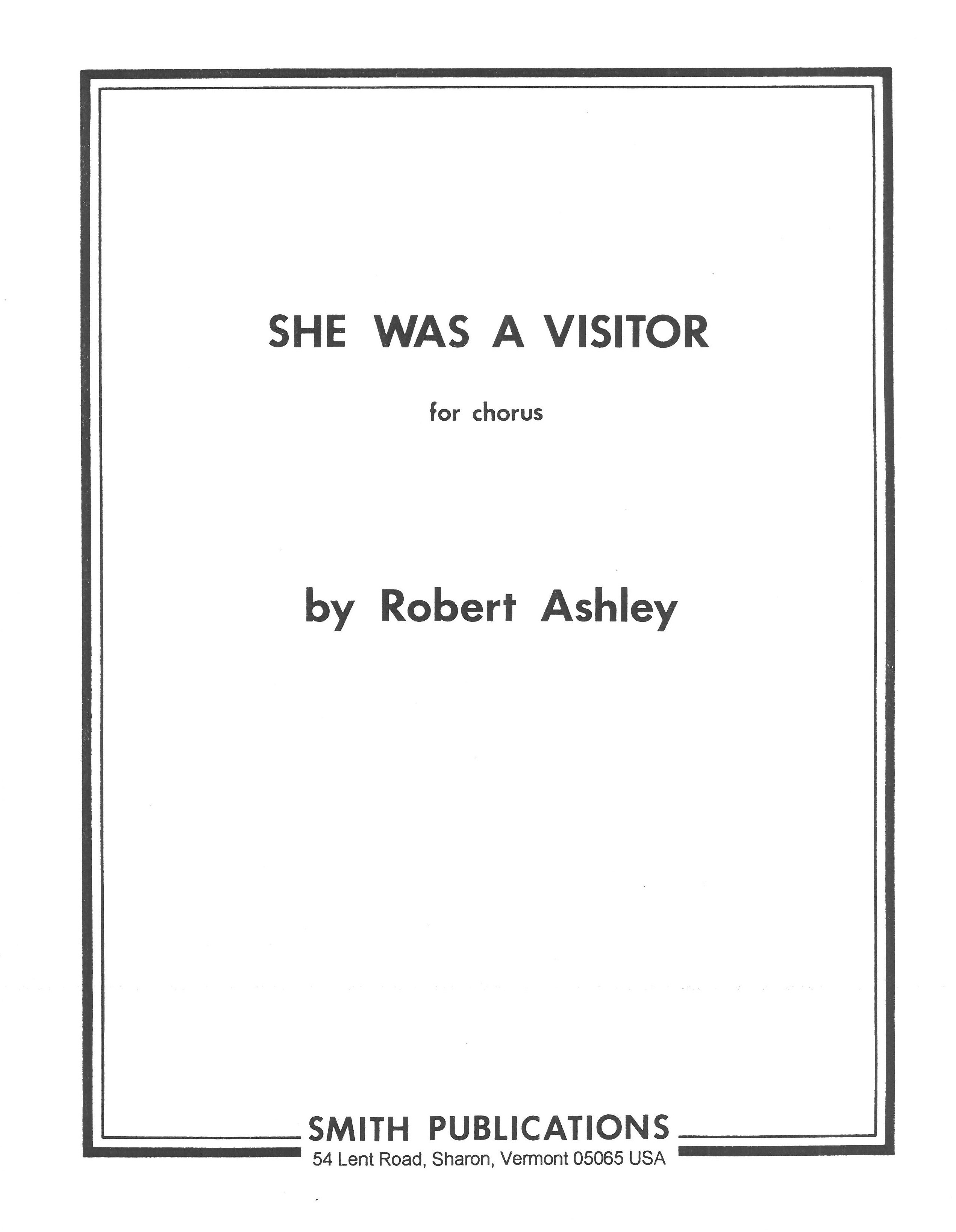 She Was A Visitor : Chorus.