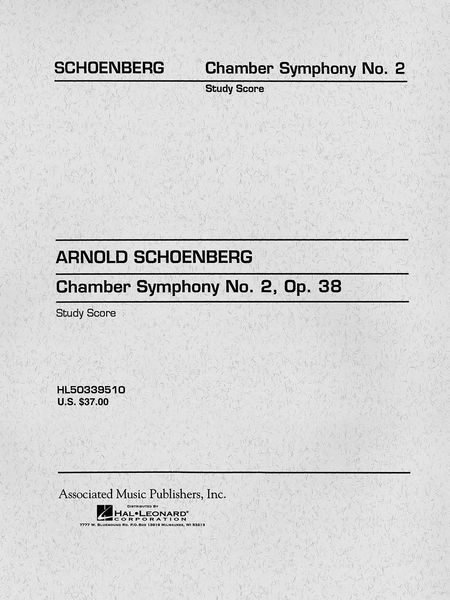 Chamber Symphony No. 2, Op. 38.