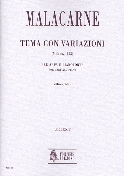 Theme & Variations (Milano, 1823) : For Harp and Piano / edited by Roberto Illiano and Luca Sala.