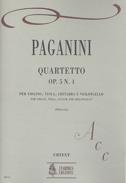 Quartet, Op. 5, No. 1 : For Violin, Viola, Guitar and Violoncello / edited by Andrea Schiavina.