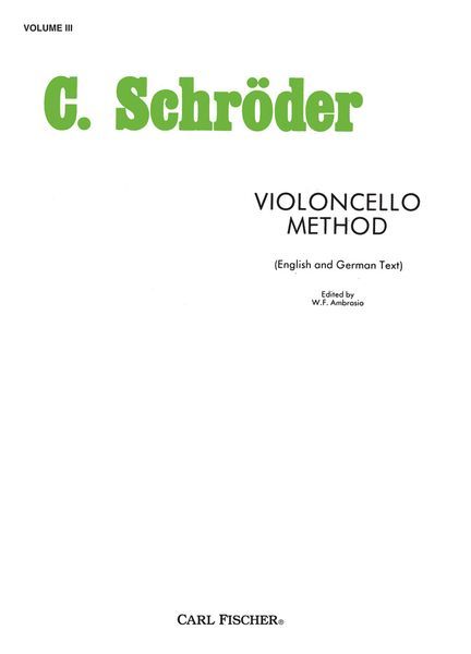 Violoncello Method, Vol. 3.