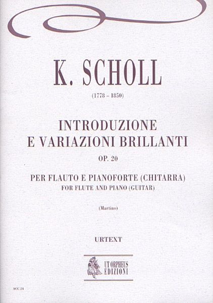 Introduzione E Variazioni Brillanti,Op. 20 : Flute and Piano (Guitar) / edited by Mario Martino.
