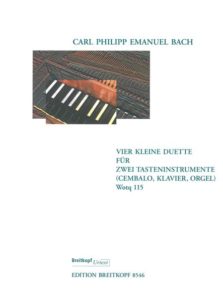 Vier Kleine Duette Für Zwei Tastensinstruments (Cembalo, Klavier, Orgel), Wotq. 115.