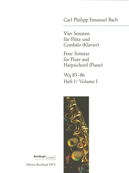 Four Sonatas For Flute and Harpsichord, Wotq 83-86 : Vol. 1.