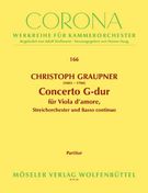 Concerto G-Dur : Für Viola d'Amore, Streichorchester und Basso Continuo / Hrsg. Heinz Berck.