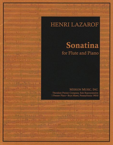 Sonatina : For Flute and Piano (1999).