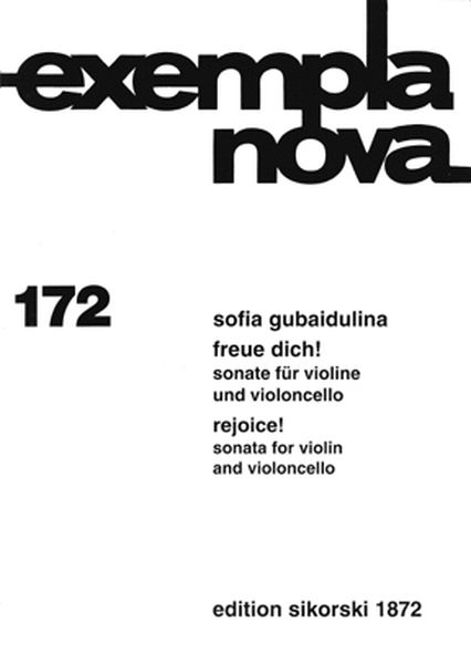 Freue Dich! : Sonata For Violin and Cello (1981).