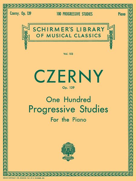 100 Progressive Studies Without Octaves, Op. 149 : For Piano / Ed. by Vogrich.