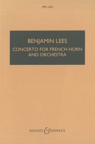 Concerto : For French Horn and Orchestra (1991).