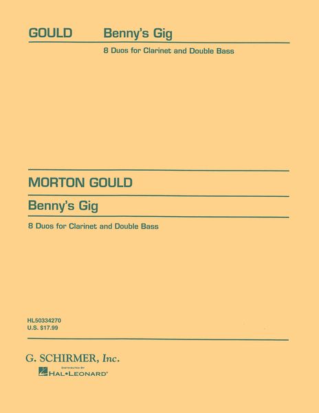 Benny's Gig : 8 Duos For Clarinet And Double Bass.