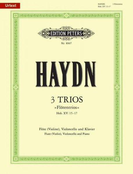 Trios (3) : For Flute(Violin), Violoncello, and Piano / ed. From The Sources by K. Burmeister.