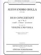 Duo Concertant Op. 4 No.2 In C Minor : For Voilin & Viola / edited by Fritz Kneusslin.