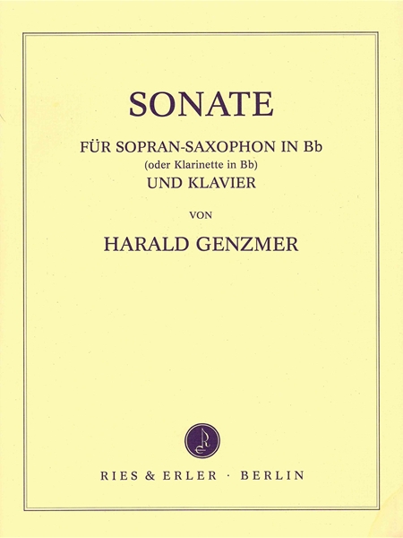 Sonate : Für Sopran-Saxophon (Oder Klarinette).