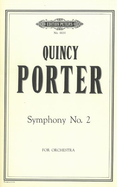 Symphony No. 2 : For Orchestra.