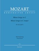 Missa Longa In C Major, K. 262 (246a) / edited by Walter Senn.