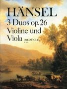 Duos (3), Op. 26 : For Violin and Viola / edited From The Original Edition by Bernhard Päuler.
