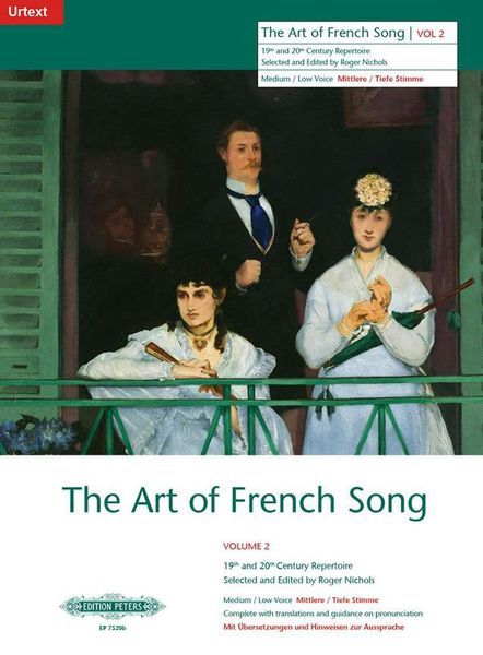 Art Of French Song, Vol. 2 : For Medium/Low Voice.