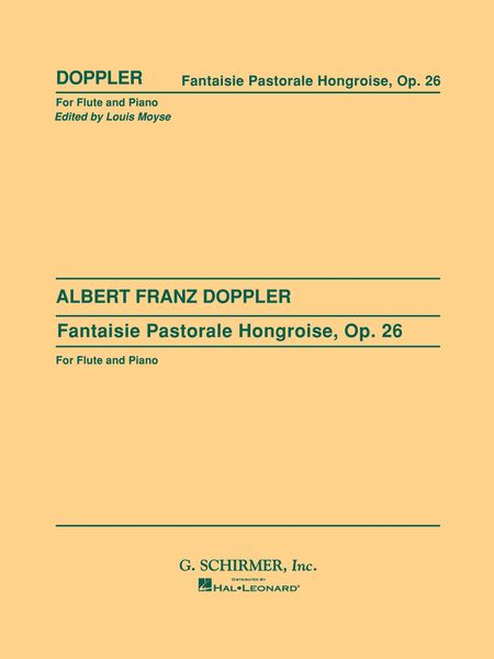 Fantaisie Pastorale Hongroise, Op. 26 : For Flute and Piano.