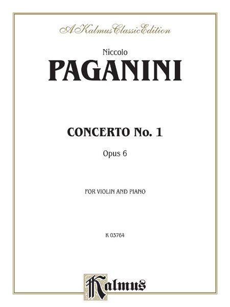 Concerto No. 1, Op. 6 In D Major : For Violin and Orchestra - Piano reduction.