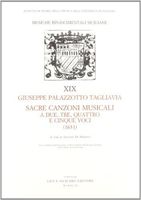 Sacre Canzoni Musicali : A Due, Tre, Quattro E Cinque Voci, Col Basso Continuo Per l'Organo...