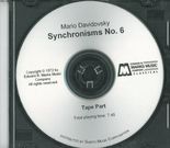 Synchronisms No. 6 : For Piano and Electronic Sounds - Compact Disc.