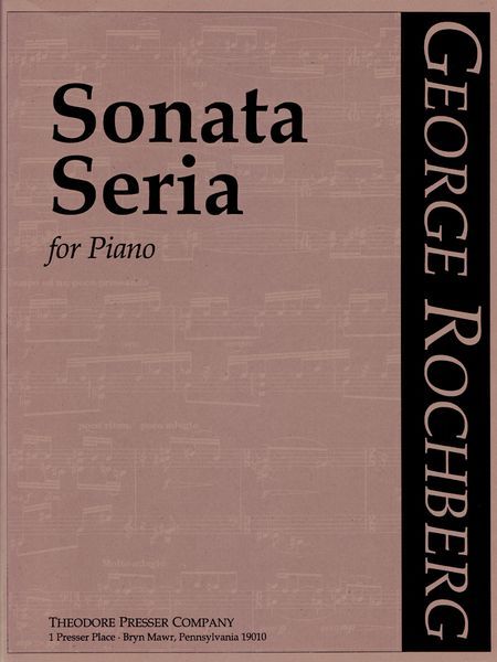 Sonata Seria : For Piano (1948-1998).