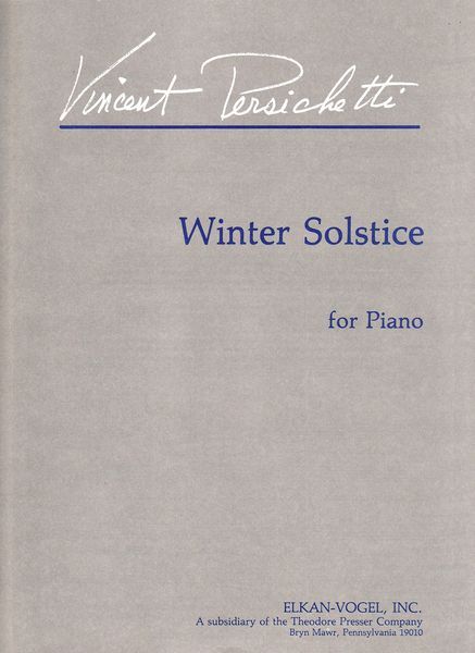 Winter Solstice, Op. 165 : For Piano.