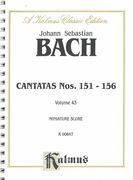 Cantatas Nos. 151-156.