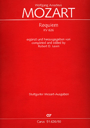 Requiem, K. 626 In D Minor / ed. by Robert Levin.