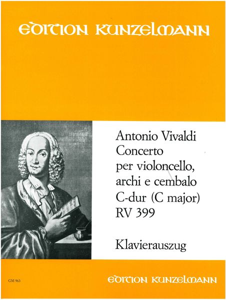 Concerto In C Major, RV 399 : For Violoncello, Strings and Cembalo - Piano reduction.