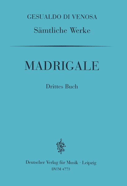 Madrigale Für Fünf Stimmen, Drittes Buch.