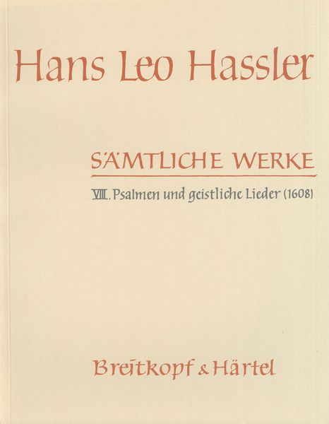 Psalmen und Christliche Gesaing (1608) / Hrsg. von C. Russell Crosby, Jr.