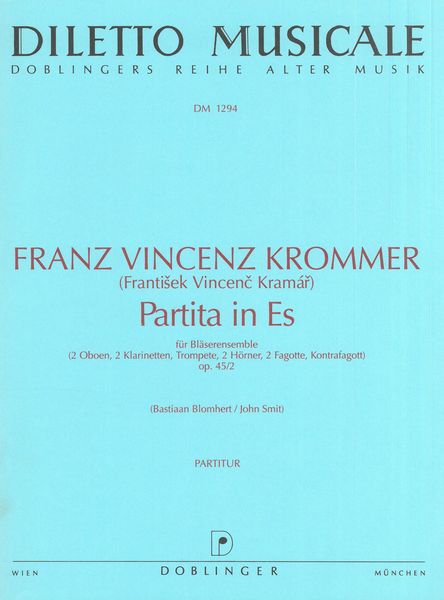 Partita In Eb Major, Op. 45/2 : For Wind Ensemble (2 Ob., 2 Cl., Tr., 2 Hrn., 2 Bsn., Contrabsn.