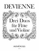 Three Duos, 8e Livre : For Flute and Violin / edited by Bernhard Päuler.