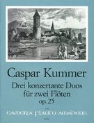 Three Duos Concertantes, Op. 25 : For Two Flutes / edited by Bernhard Päuler.