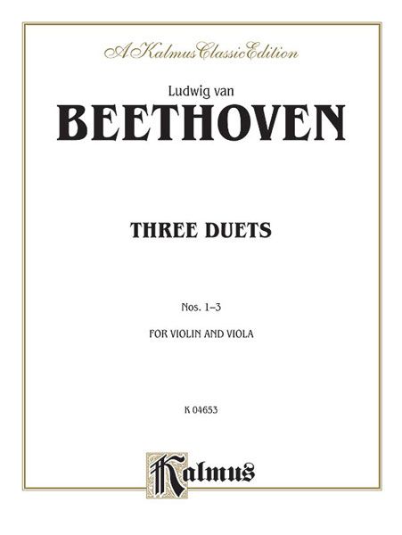 Three Duets : For Violin and Viola.