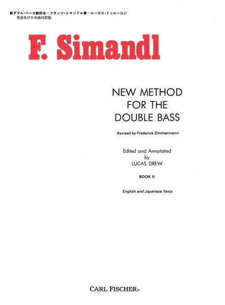 New Method For The String Bass, Vol. 2 / Revised By Frederick Zimmermann.