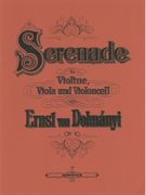 Serenade In C Major, Op. 10 : For Violin, Viola and Violoncello.