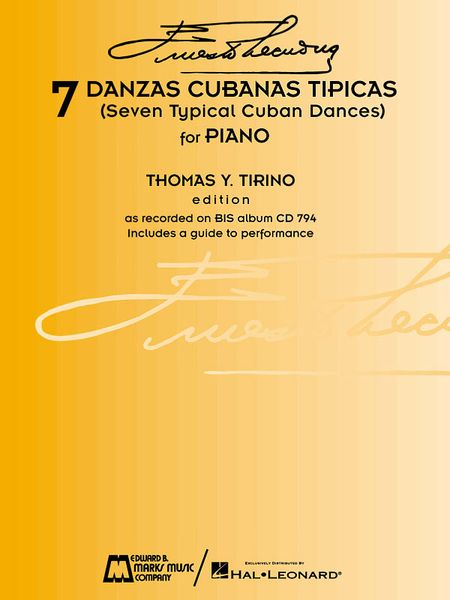 Danzas Cubanas Tipicas (7) : For Piano / arranged by Thomas Y Tirino.