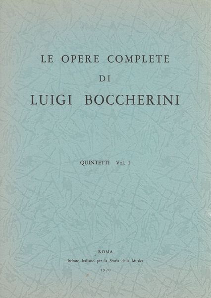 Quintetti, Op. 10 : Nos. 1-6 (1771).