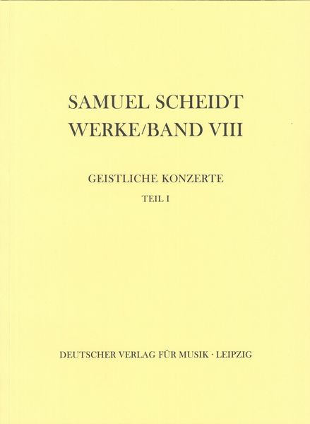 Geistliche Konzerte, Teil 1.