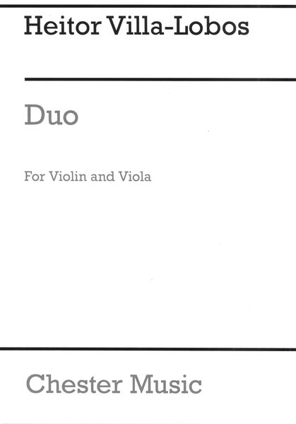 Duo : For Violin and Viola.