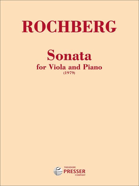 Sonata : For Viola and Piano.
