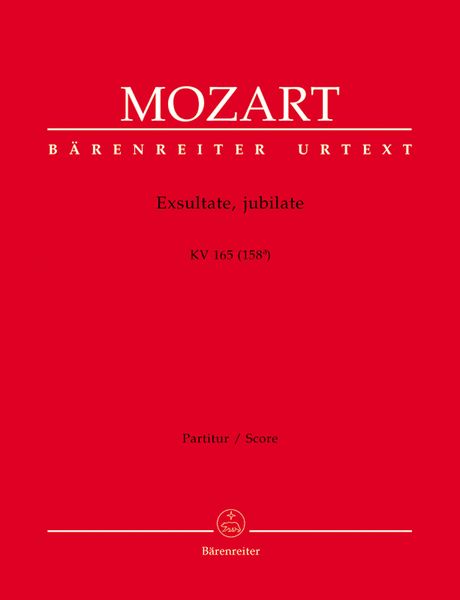 Exsultate, Jubilate, K. 165 (158a) / edited by Hellmut Federhofer & Robert Muenster.