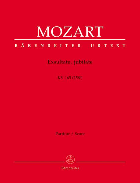 Exsultate, Jubilate, K. 165 (158a) / edited by Hellmut Federhofer & Robert Muenster.