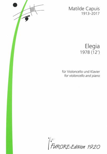 Elegia : For Violoncello and Piano (1978).