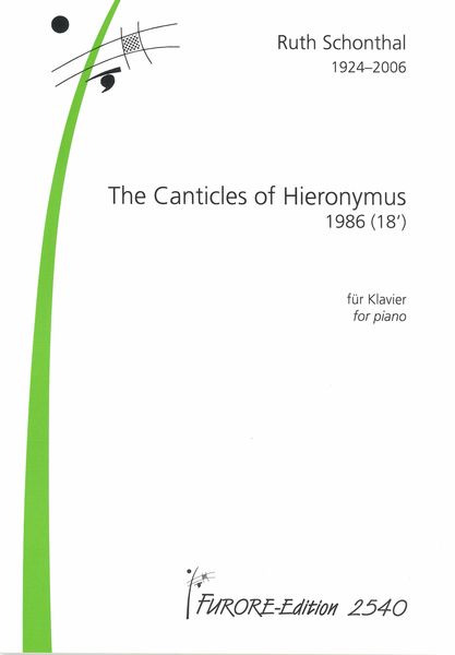 Canticles Of Hieronymus : For Piano Solo (1986).
