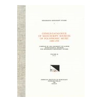 Census-Catalog Of Manuscript Sources Of Polyphonic Music, 1400-1550 - Vol. 3 : P-U.