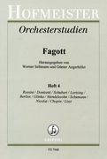 Orchesterstudien Für Fagott, Heft 4 : Rossini/Donizetti/Schubert/Lortzing/Berlioz/Glinka.