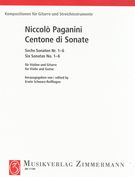 Centone Di Sonate - Six Sontatas No. 1 - 6 : For Violin and Guitar, Vol. 1.